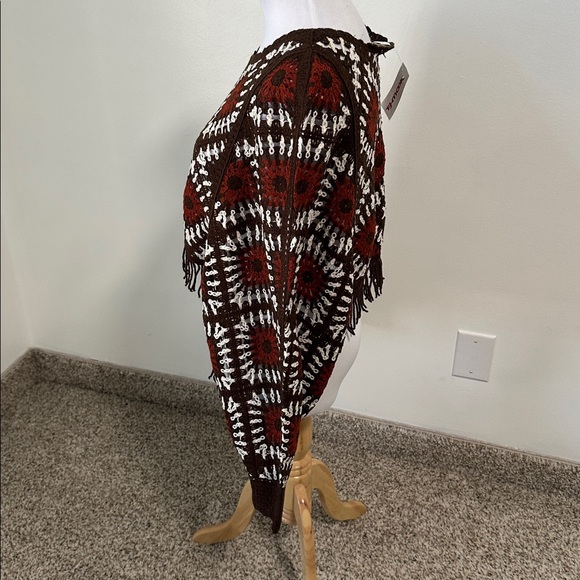 🌴 NWT House Of Harlow 1960 Crochet Sweater OSFM - Picture 2 of 4